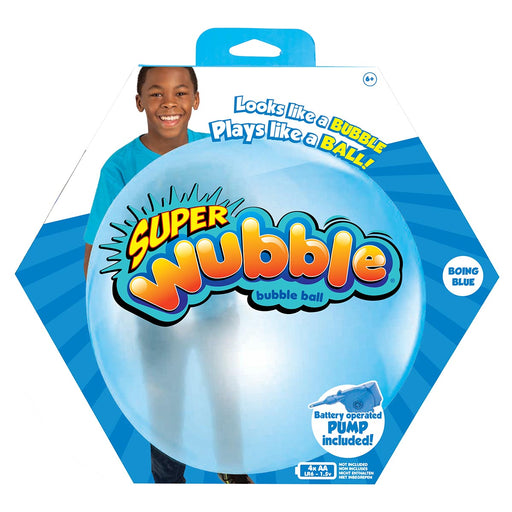 Super Wubble Bubble Ball with Pump Boing Blue 