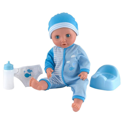 Dolls World Baby Tinkles Drink and Wet Doll Blue