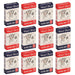 Royal Flush English Standard Linen Finish Playing Cards (12 Decks, 6 Red & 6 Blue)