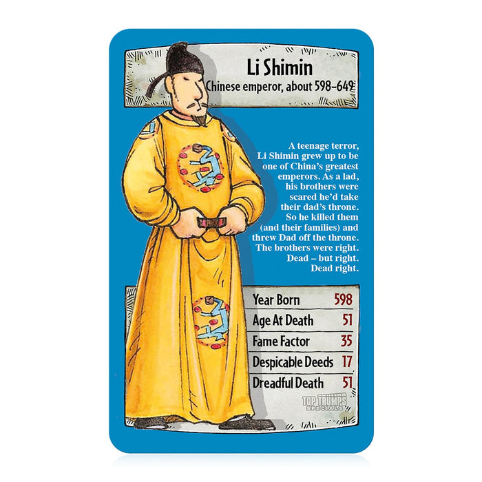 Horrible Histories Top Trumps Specials Card Game