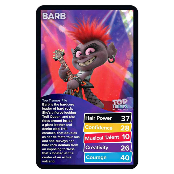 Trolls World Tour Top Trumps Card Game