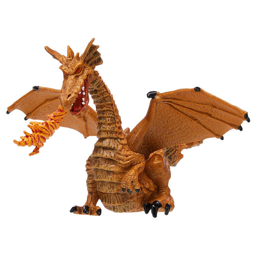 Papo Gold Dragon with Flame Figure