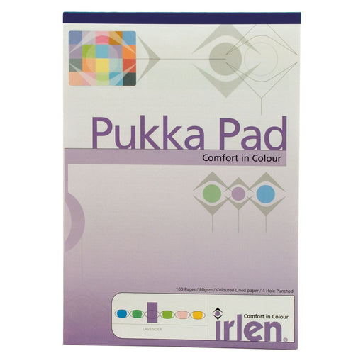 Pukka Pad Comfort in Colour Irlen Syndrome/Dyslexia Lavender A4 Refill Pad