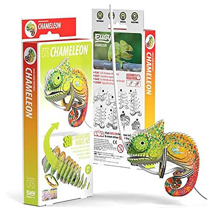 EUGY Chameleon 3D Cardboard Model Kit