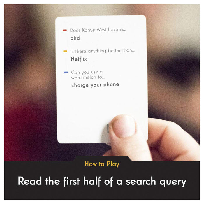 Search History Card Game