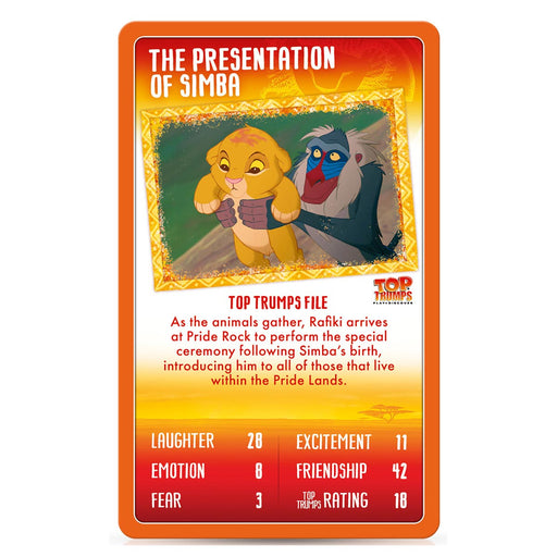 Disney The Lion King Top Trumps Specials Card Game