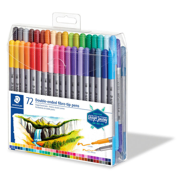 Staedtler Double-ended Fibre-tip Pens Pack of 72