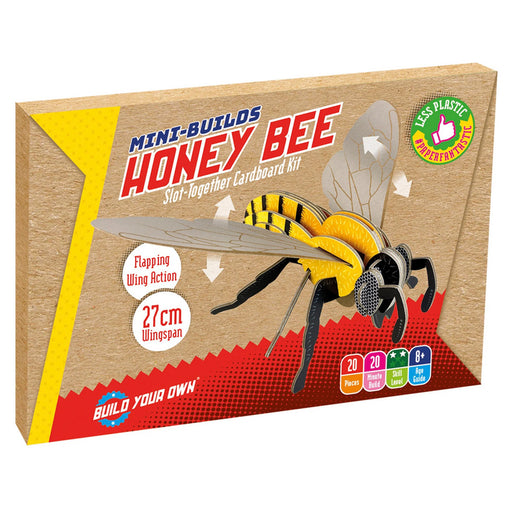 Build Your Own Mini-Builds Honey Bee Slot Together Cardboard Kit