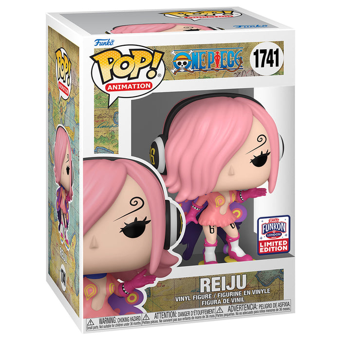 Funko POP! Animation: One Piece: Reiju Vinyl Figure #1741 FunKon London 2024 Limited Edition Shared Retailer Exclusive