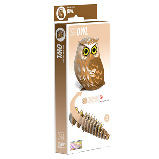 EUGY Owl 3D Cardboard Model Kit