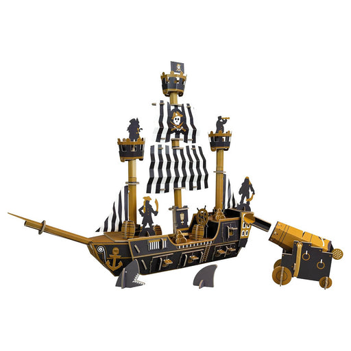 Build Your Own Pirate Ship Slot Together Cardboard Kit