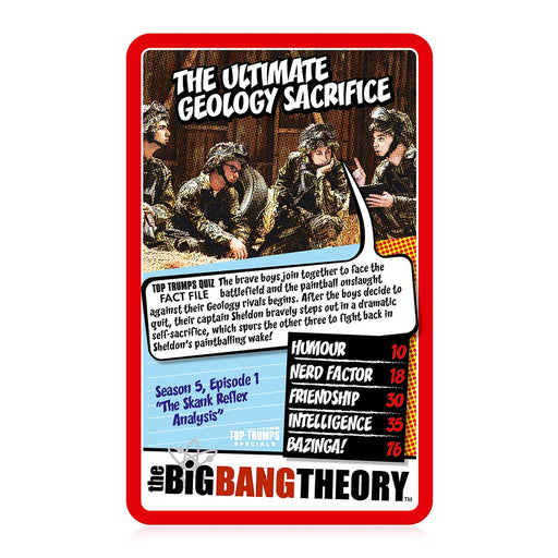 The Big Bang Theory Top Trumps Specials Card Game