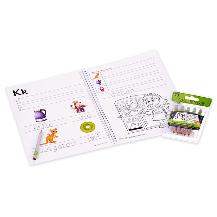 Write Size Alphabet and Handwriting Practice Pad Book 2