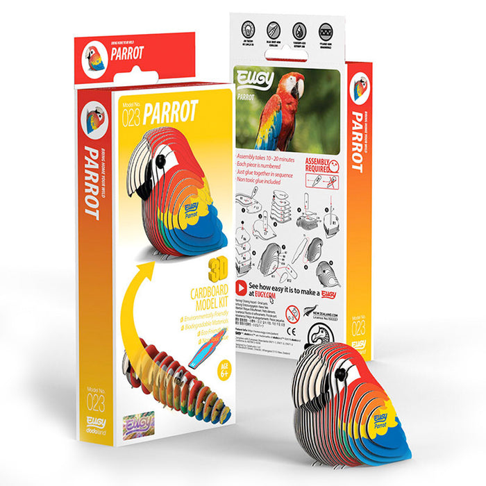 EUGY Parrot 3D Cardboard Model Kit