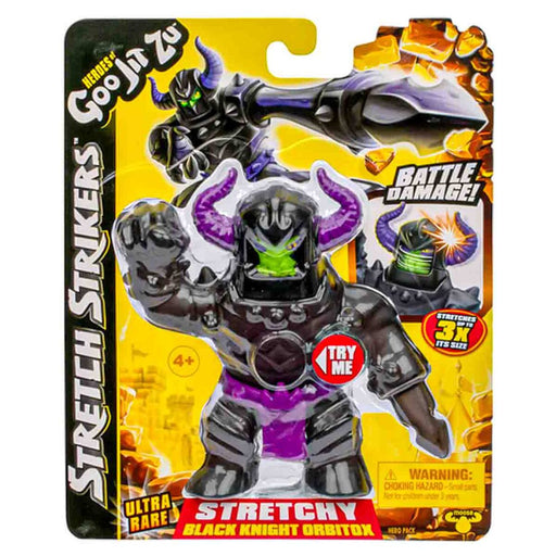 Heroes of Goo Jit Zu Stretch Strikers Black Knight Orbitox Ultra Rare Stretch Figure