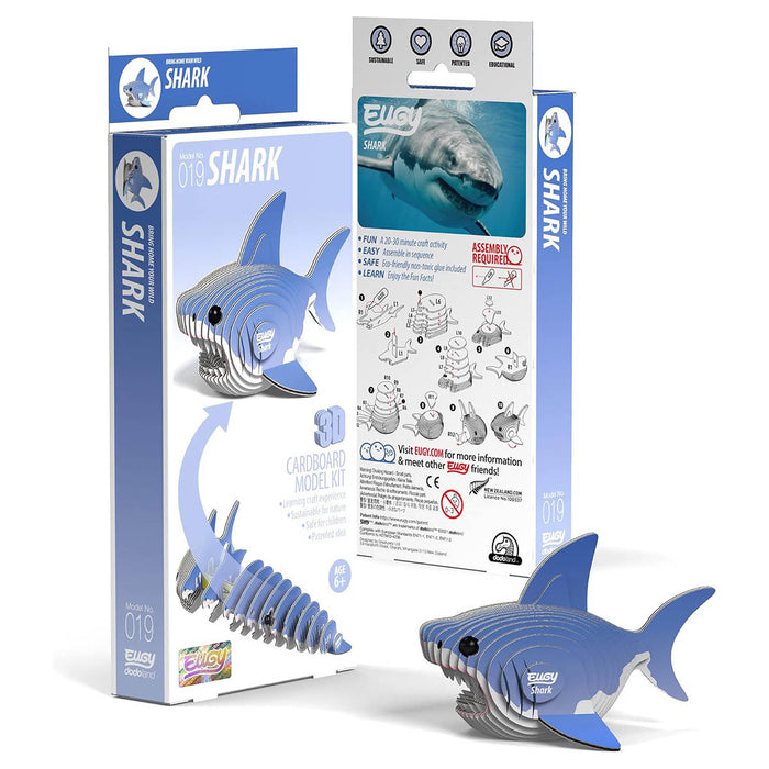 EUGY Shark 3D Cardboard Model Kit