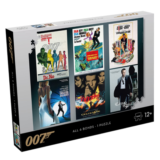 007 All 6 Bonds 1000 Piece Jigsaw Puzzle