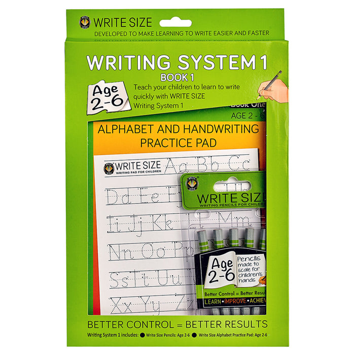 Write Size Writing System 1 for 2-6 Years Old