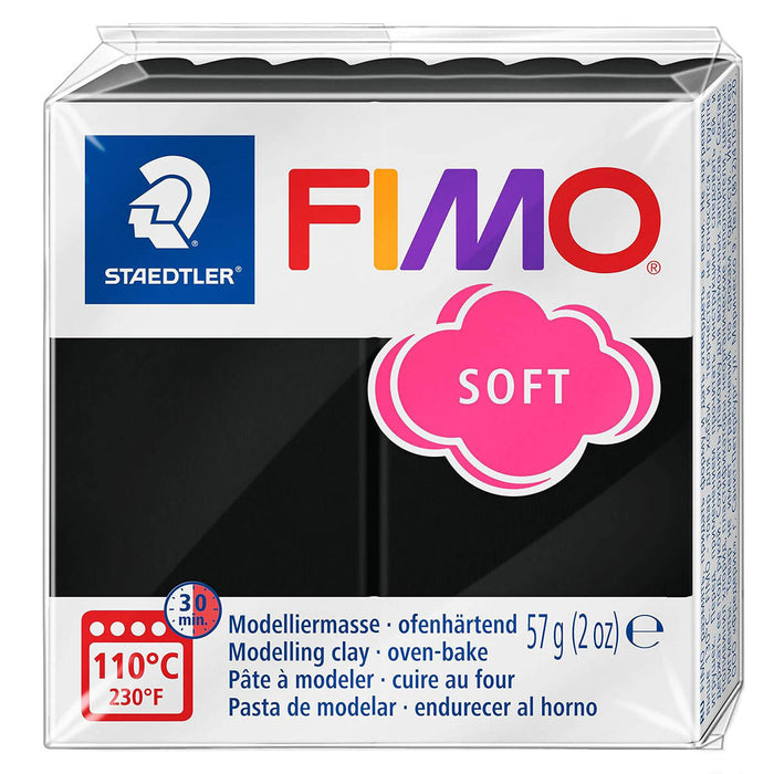 Staedtler FIMO Soft Oven-Bake Modelling Clay Black 57g