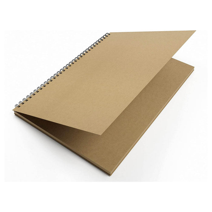  Silvine A3 Kraft Twin Wire Sketch Book 80 Pages