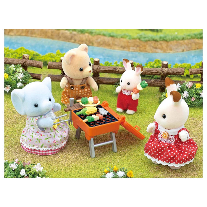 Sylvanian Families BBQ Picnic Set - Elephant Girl Playset