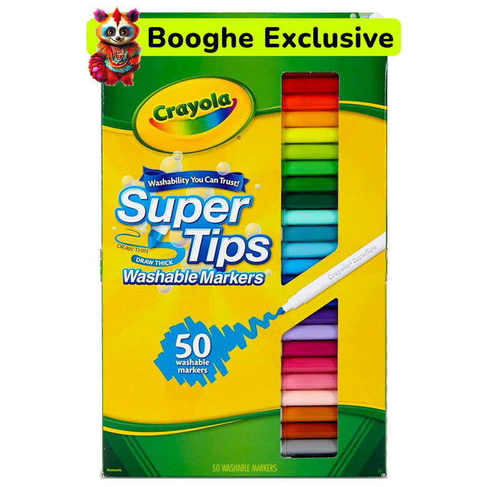 Crayola Super Tips Washable Markers (50 Pack)