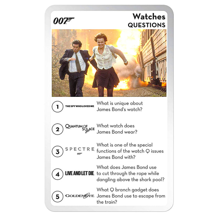 James Bond 007 Top Trumps Quiz Card Game