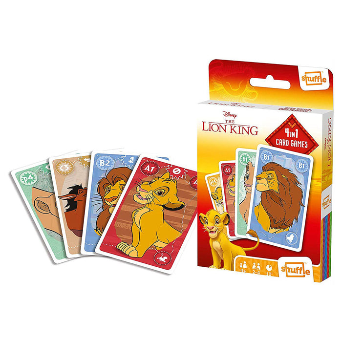 Shuffle The Lion King 4-in-1 Card Games