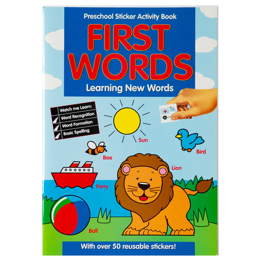 First Words Preschool Sticker Activity Book 