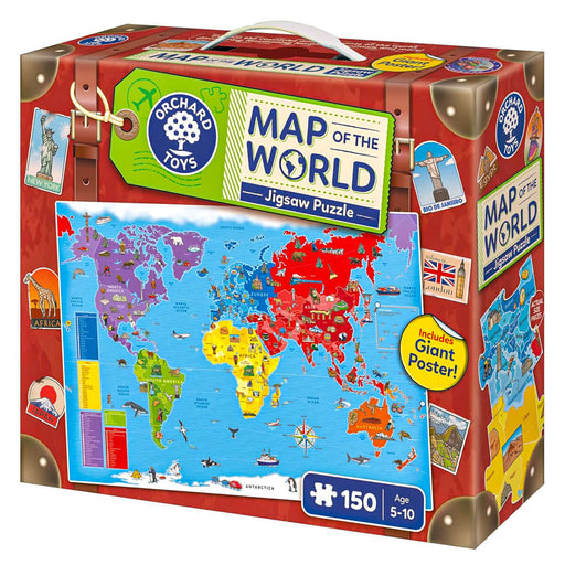 Orchard Toys Map of the World Jigsaw Puzzle & Giant Poster