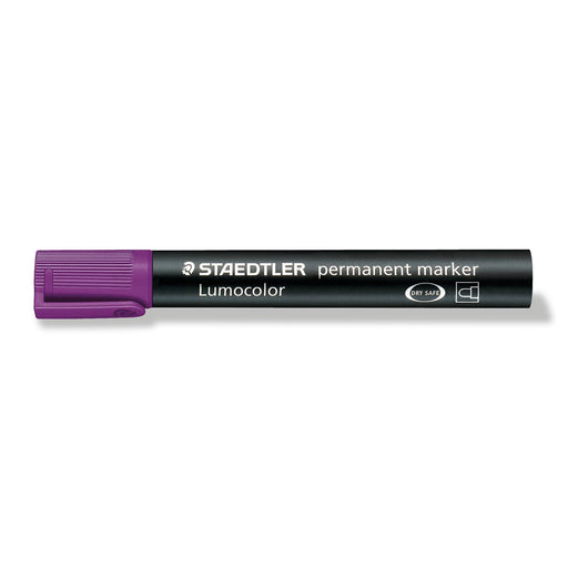 Staedtler Lumocolor Permanent Purple Bullet Tip Marke