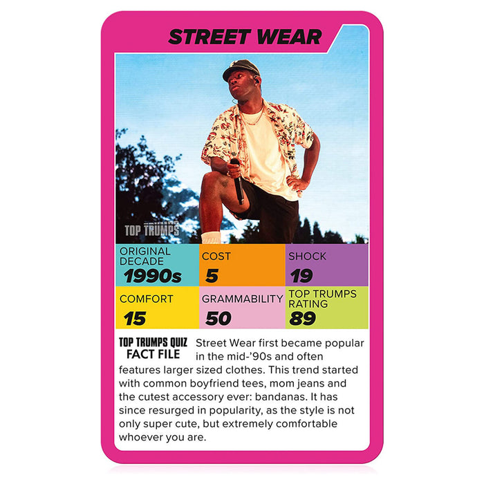 Gen Z Guide to Fashion Trends Top Trumps Specials Card Game