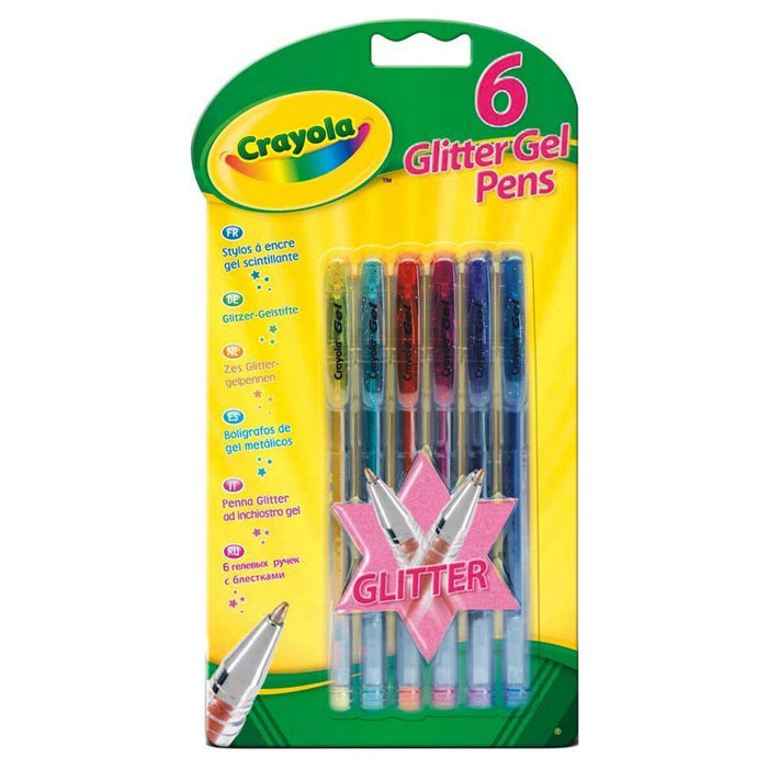 Crayola Glitter Gel Pens (Pack of 6)