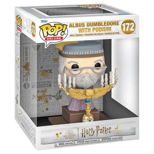 Funko Pop! Deluxe: Harry Potter Prisoner of Azkaban Albus Dumbledore with Podium Vinyl Figure #172