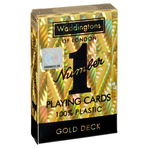 Waddingtons of London No 1 Gold Deck Plastic Playing Cards