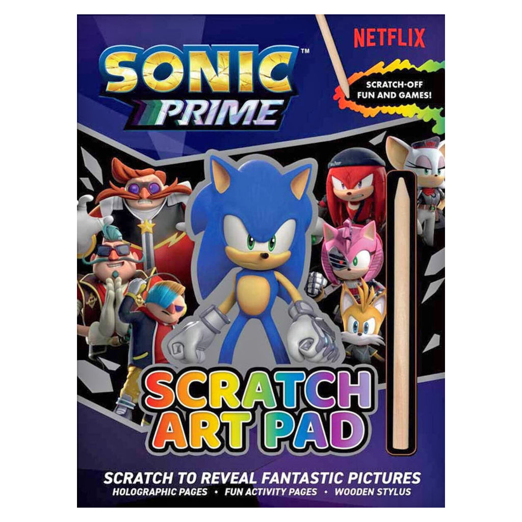 Sonic Prime Scratch Art Pad — Booghe