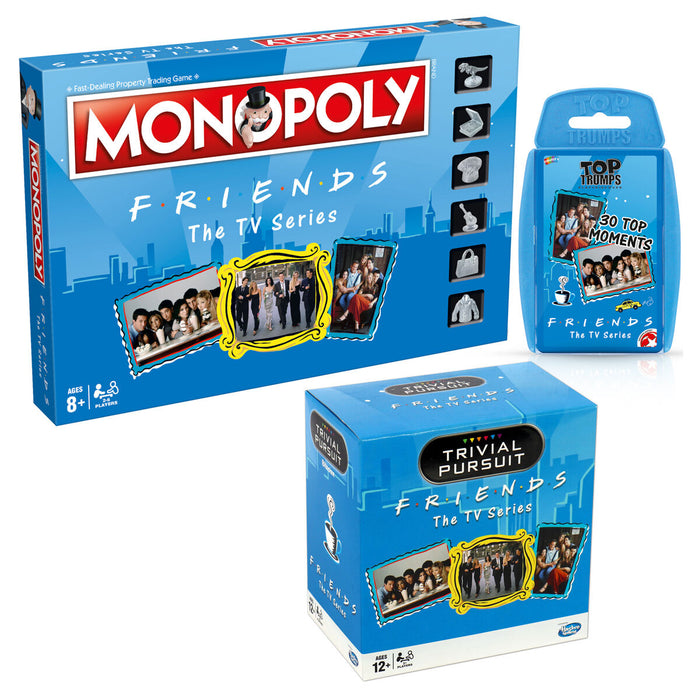 Friends TV Series Monopoly, Trivial Pursuit and Top Trumps Bundle