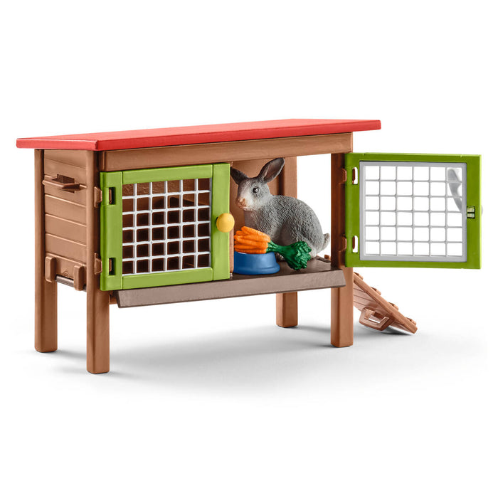 Schleich Farm World Rabbit Hutch Playset