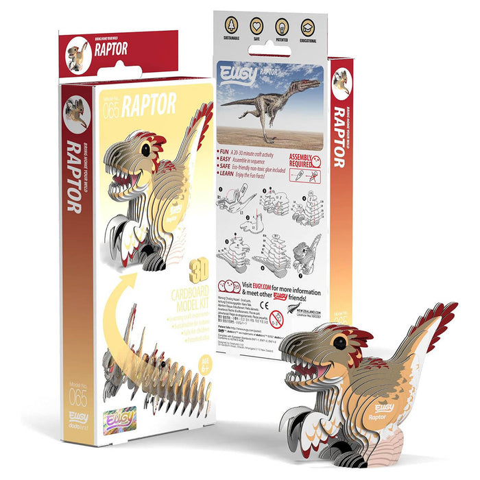 EUGY Raptor 3D Cardboard Model Kit