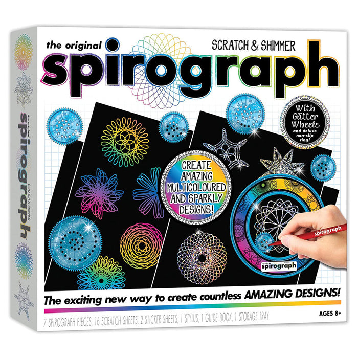 Spirograph Scratch & Shimmer Drawing Set