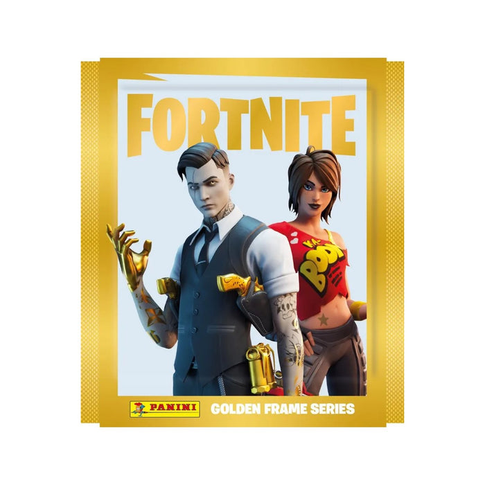 Panini Fortnite Golden Frame Series Sticker Collection 36 Pack Box