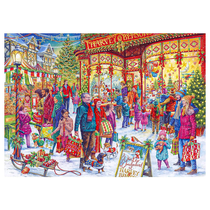 Gibsons Christmas Winter Wonderland 1000 Piece Jigsaw Puzzle Limited Edition