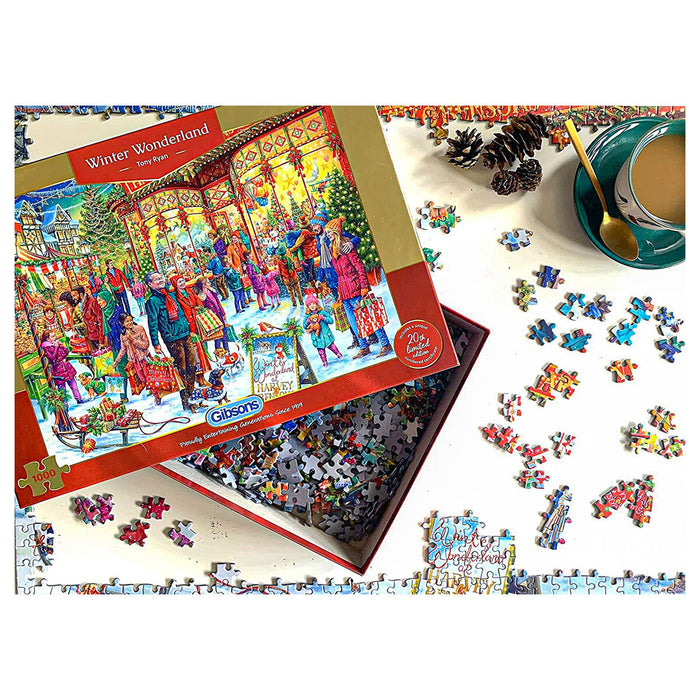 Gibsons Christmas Winter Wonderland 1000 Piece Jigsaw Puzzle Limited Edition