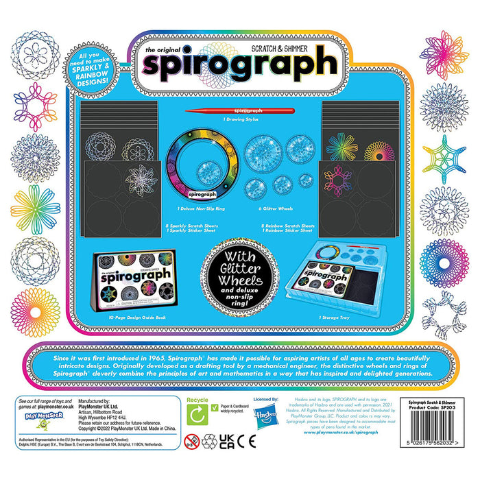 Spirograph Scratch & Shimmer Drawing Set