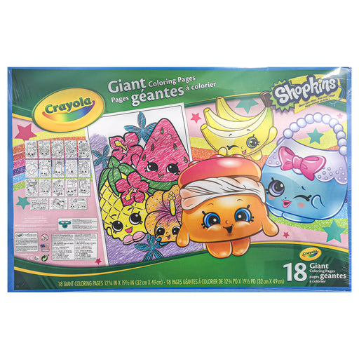 Crayola Shopkins Giant Colouring Pages