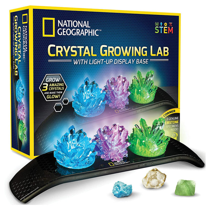 National Geographic Crystal Growing Lab with Light-Up Display Base
